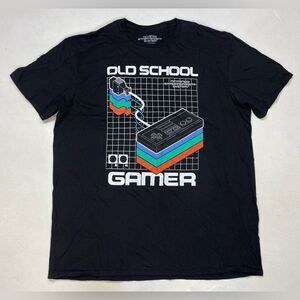 Nintendo Entertainment System Old School Gamer Graphic T-shirt Men XL Black